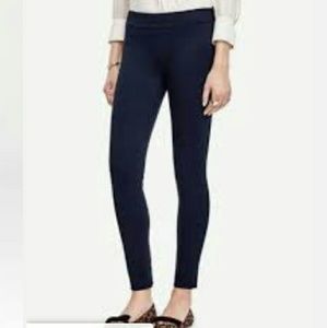 Ann Taylor Ponte Skinny Ankle Herringbone Leggings
